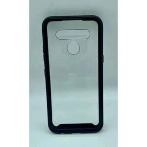 LeYi Fullbody Hybrid Bumper Case for LG‎ K41S Shockproof Rugged Black & Clear